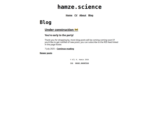 Website screenshot