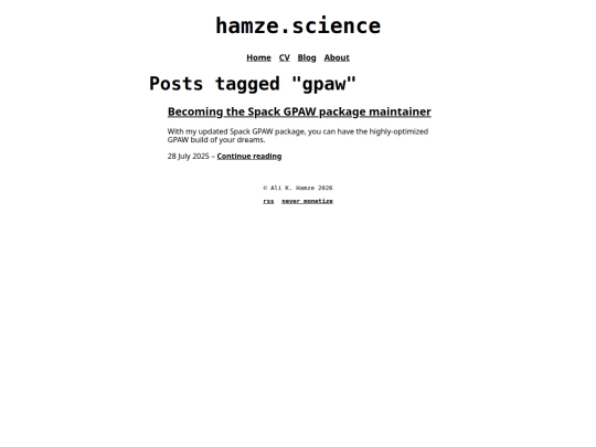 tag/gpaw screenshot