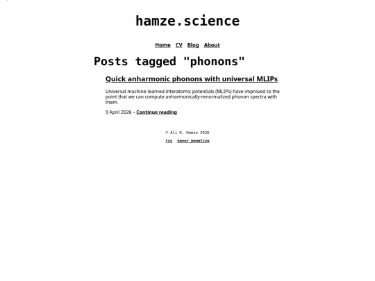 tag/phonons screenshot