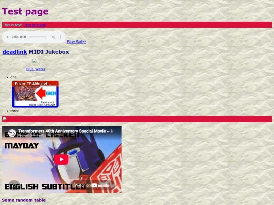 test screenshot