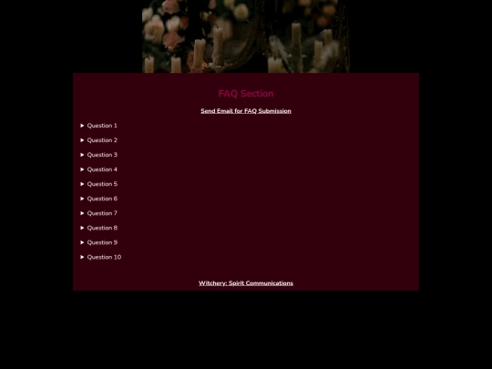 faqsection screenshot