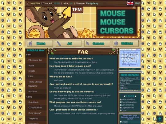 questions screenshot