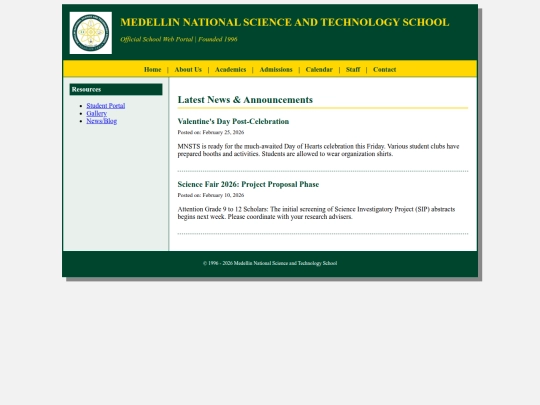 Website screenshot