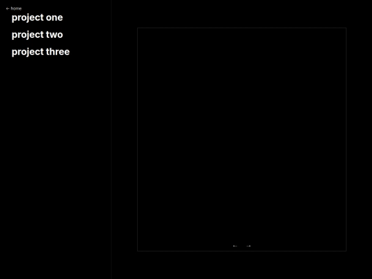 projects screenshot