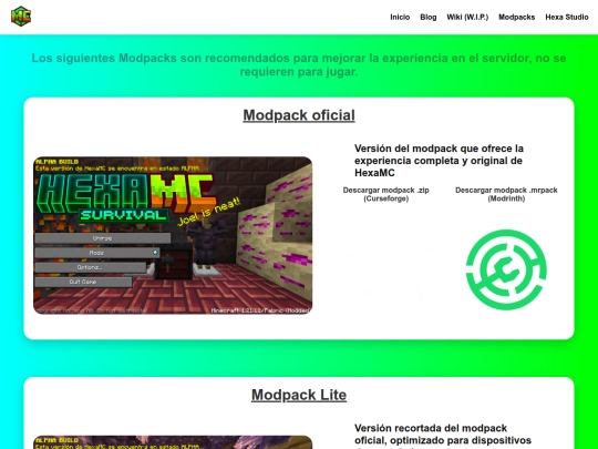 Website screenshot