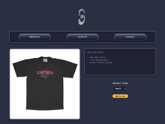SpikeTeeBlack2 screenshot