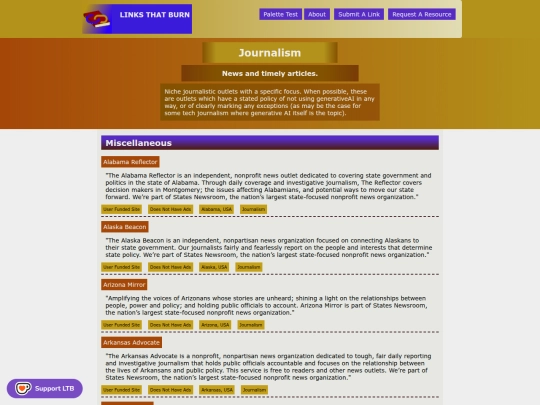 Website screenshot