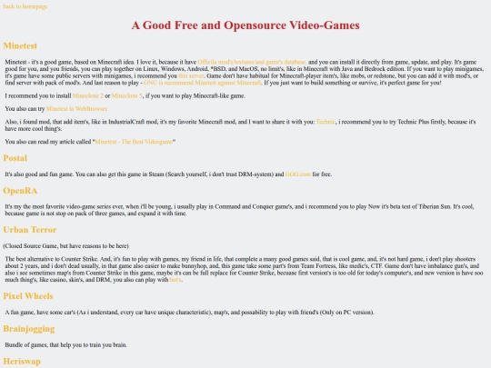 archive/opensourcegames screenshot