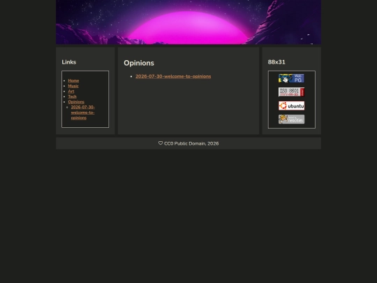 opinions screenshot