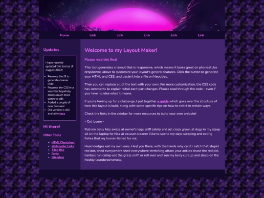 Website screenshot