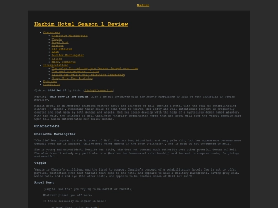 Page Screenshot generated by Neocities