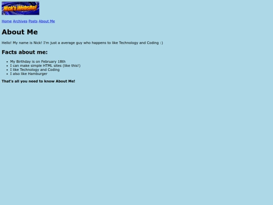 aboutme screenshot
