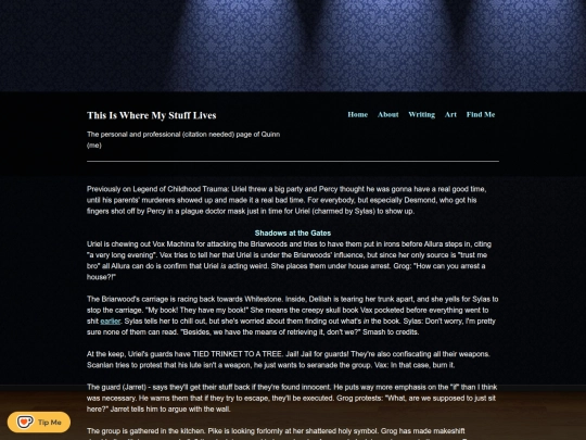 Website screenshot