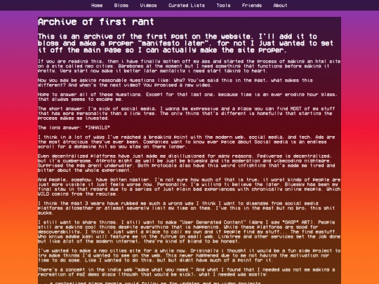 first-rant screenshot