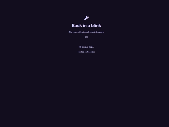 maintenance screenshot