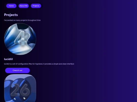 projects screenshot