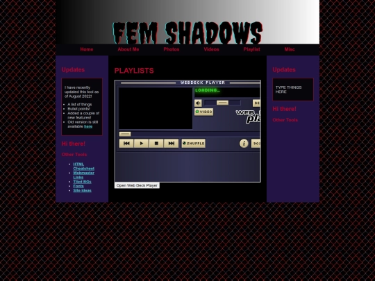 Website screenshot