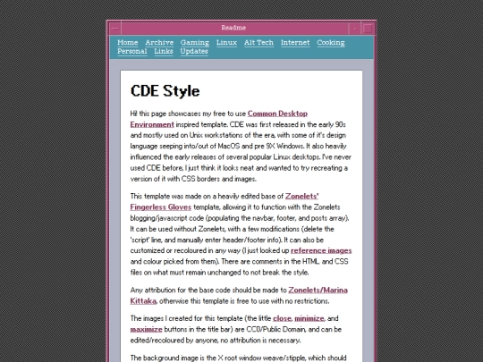 CDE screenshot