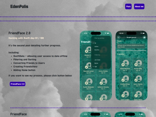 projects screenshot