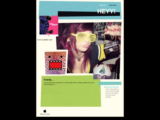 Veronica_&_Sarahs_site/Welcome screenshot