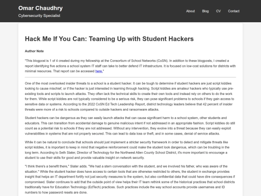 Website screenshot