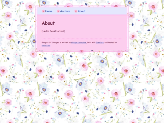 blog/about screenshot