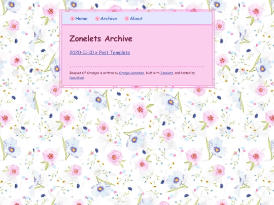 blog/archive screenshot