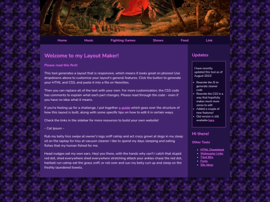 Website screenshot