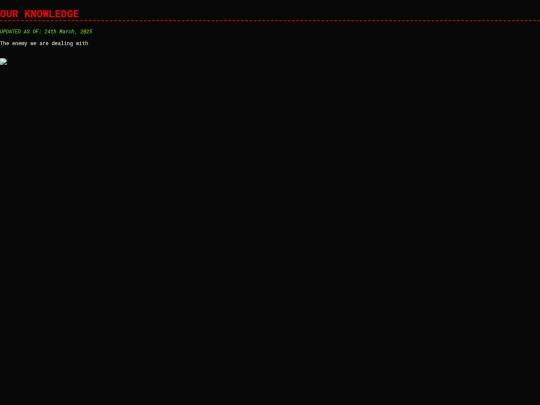 ourknowledge screenshot