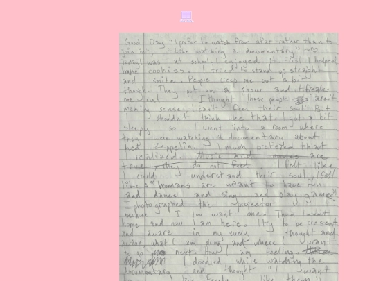 journaling screenshot