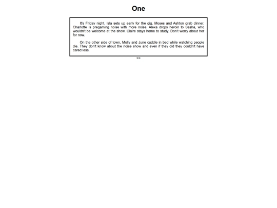 test/one screenshot