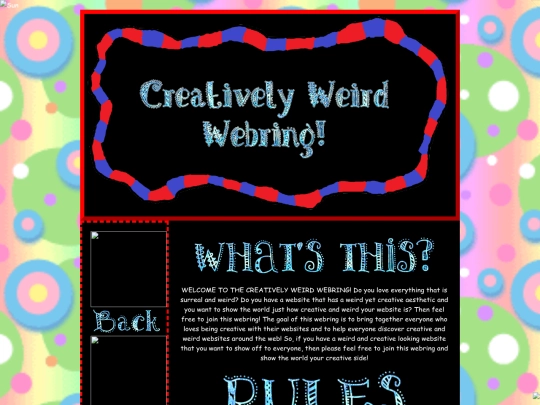 creativelyweirdwebring screenshot