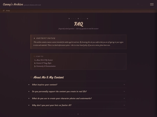faq screenshot