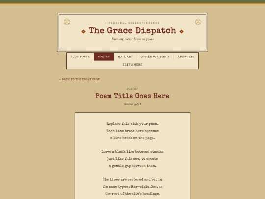 Poetry Folder/poem-template screenshot