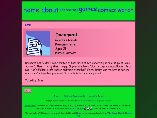 Website screenshot