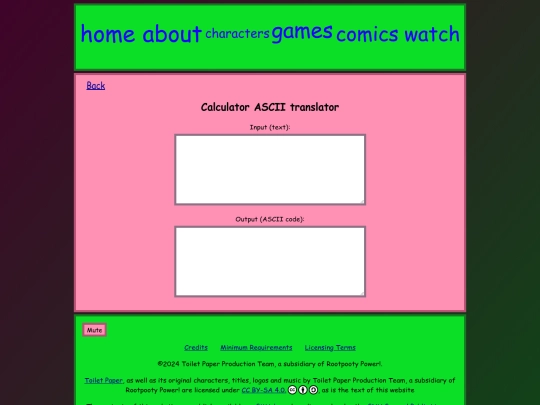 Website screenshot