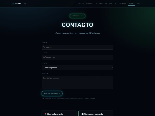 contacto screenshot