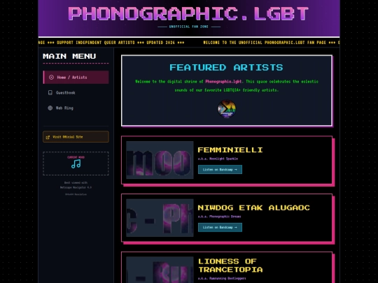 Website screenshot