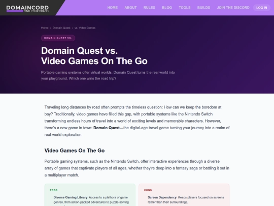 domain-quest-vs-video-games screenshot
