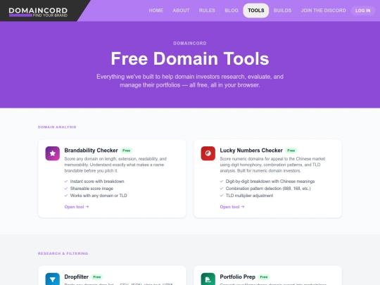 tools screenshot