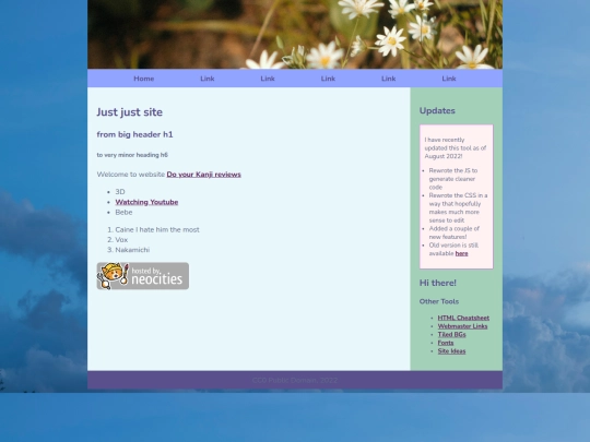 Website screenshot