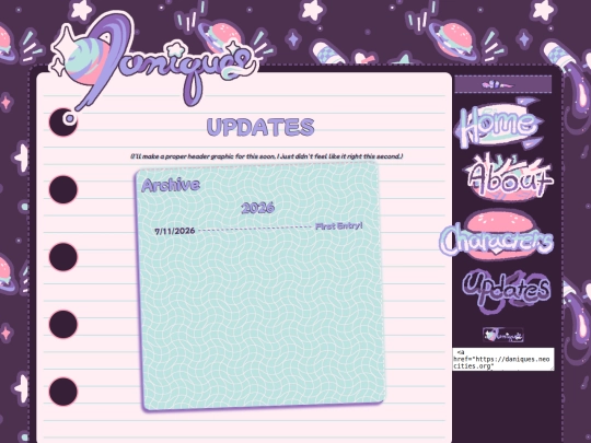 links/updates screenshot