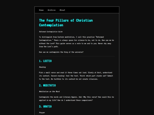 Section/Meditation screenshot