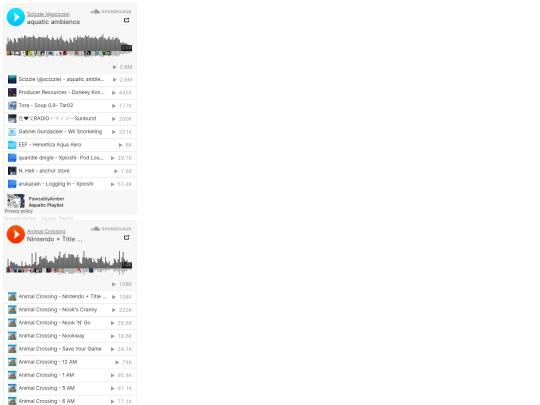 playlists screenshot