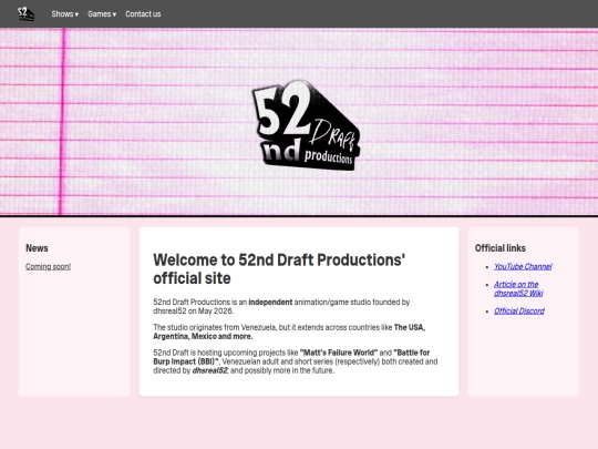 Website screenshot