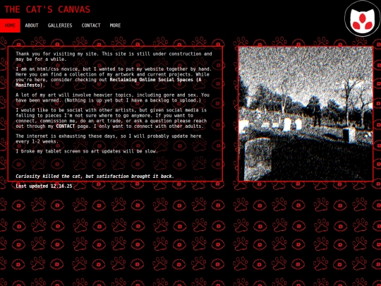 Website screenshot