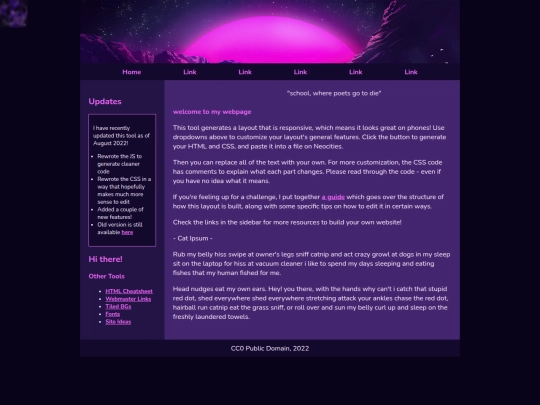 Website screenshot
