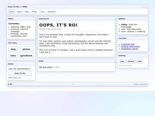 Website screenshot