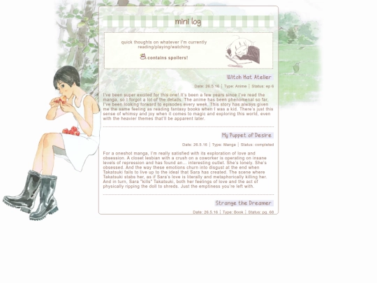 minilog screenshot