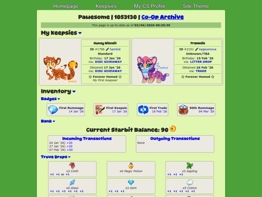 Website screenshot